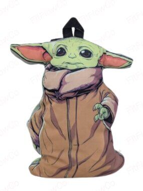 Grogu Baby Yoda Plush Mini Backpack Star Wars Licensed Kids Bag Mandalorian